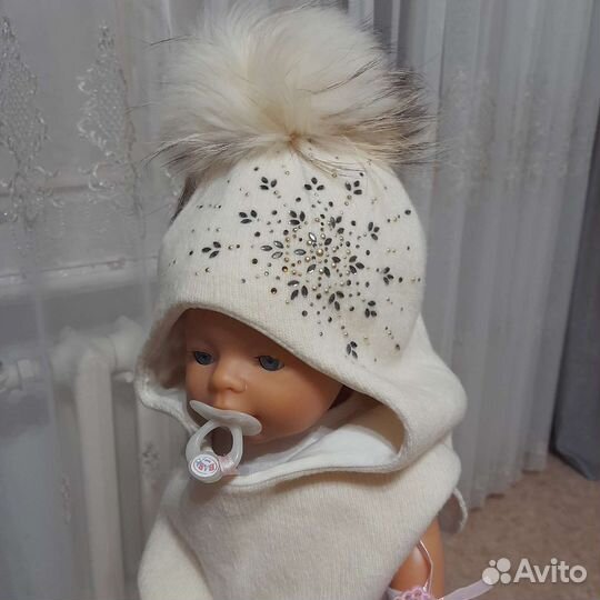 Шапки детские для девочек 54-56