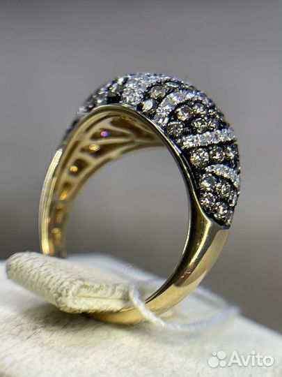 Золотое кольцо с бриллиантами