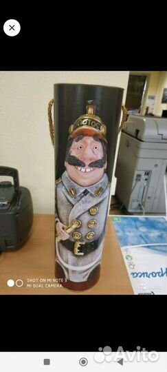 Тубус для бутылки Веселый пожарник