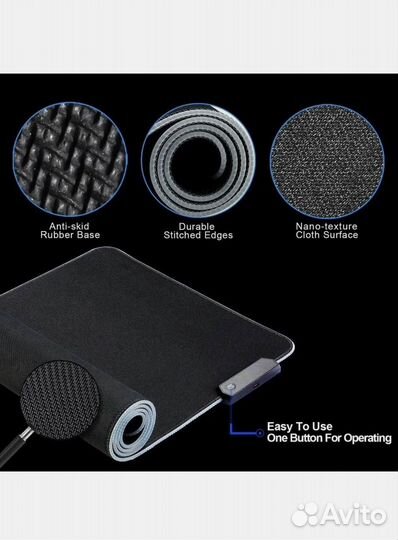 Коврик для мыши большой RGB