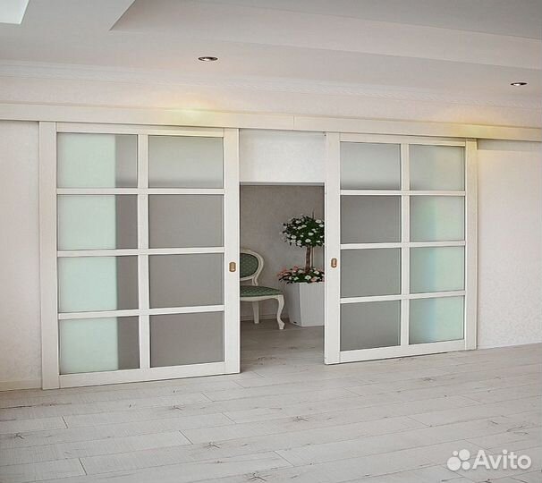 Раздвижные двери с бесшумным механизмом