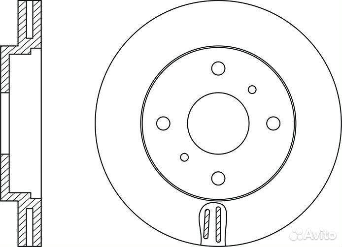 Диск тормозной nibk RN1237