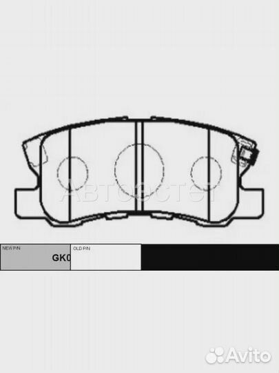 Тормозные колодки дисковые GK0578