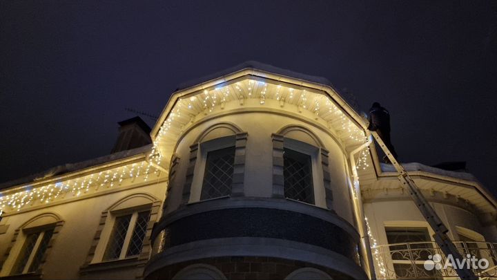 Новогоднее украшение загородных домов