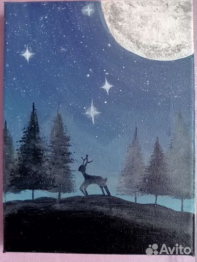 Рисунки на холсте