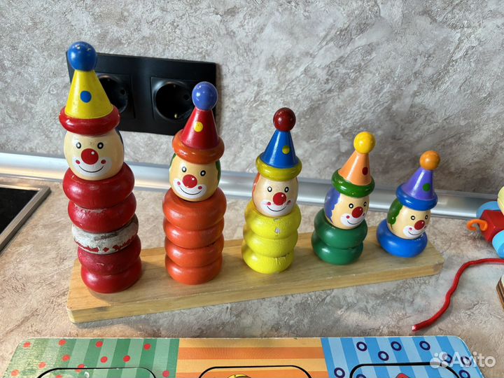 Развивающие деревянные игрушки пакетом