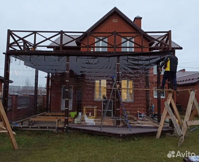 Мягкие окна для беседки