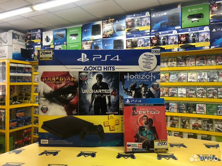 PS4 Slim 1TB + Vertigo Limited Новый диск