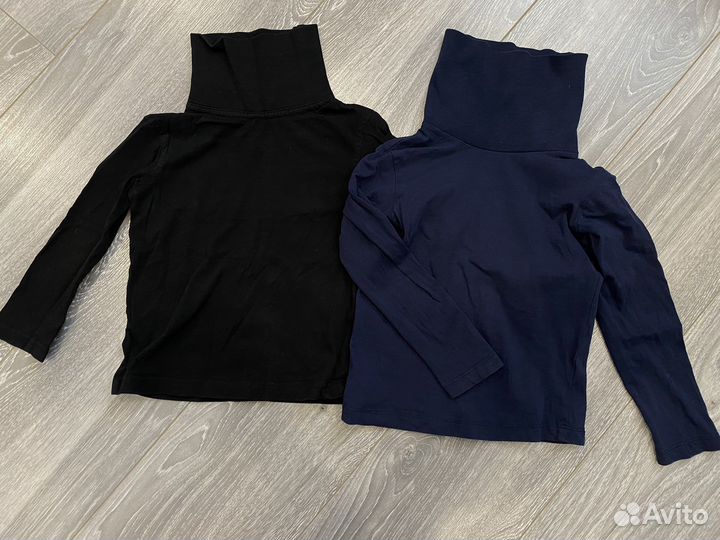 Лонгсливы, водолазки, рубашка 90-104