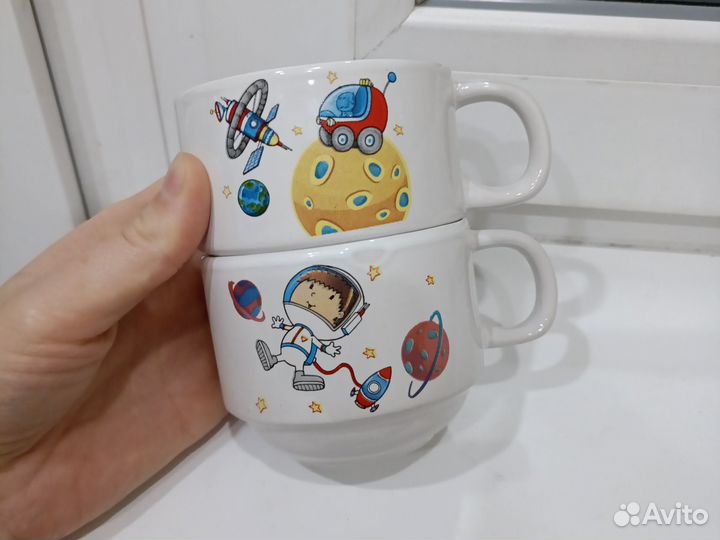 Чашки детские космос