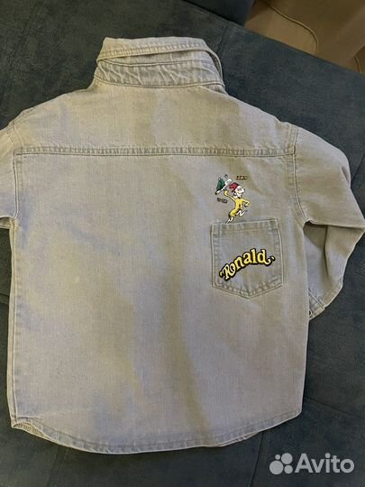 Рубашка джинсовая на девочку, р-р 110