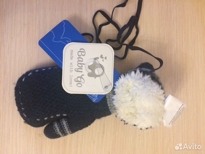 Новые Варежки на искуств.меху 12 размер