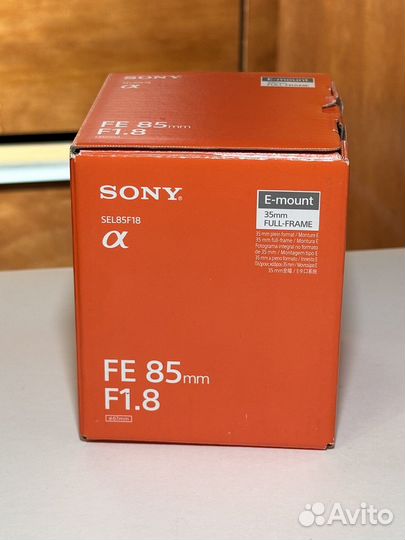 Sony FE 85mm f/1.8