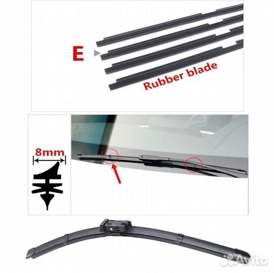 Резинки щеток стеклоочистителя Шкода Октавия A7