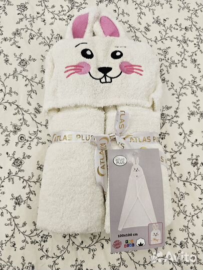 Новое детское полотенце с капюшоном