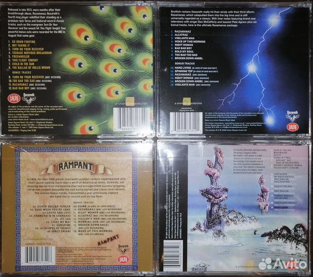 Nazareth, CD, Сд диски