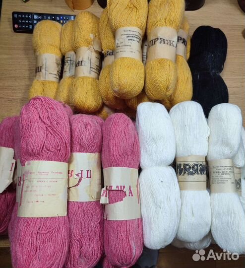 Пряжа для вязания с пухом СССР