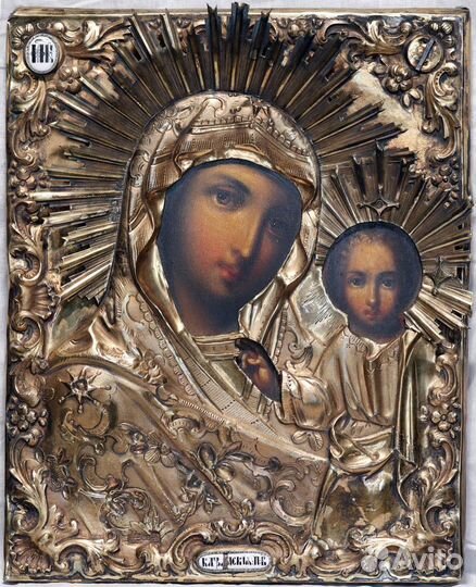 Казанская Икона Божией Матери - серебро