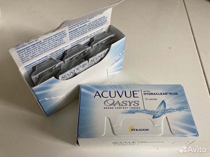 Линзы двухнедельные Acuvue Oasys -6,00 и -5,50