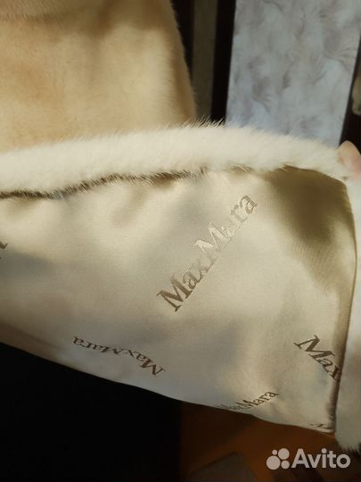 Манишка из меха норки