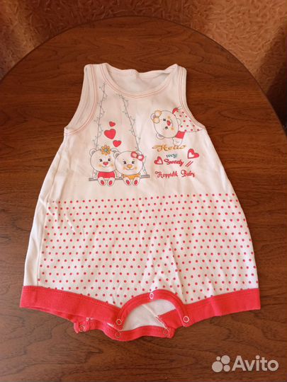 Боди для девочки пакетом