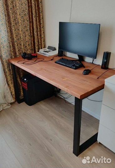 Стол лофт из массива письменный