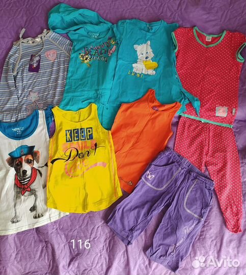 Пакет одежды на девочку 116