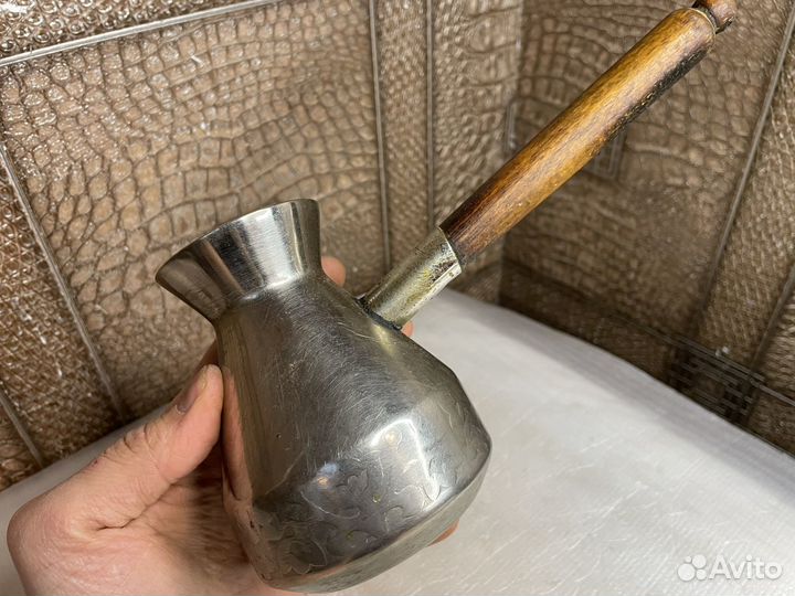 Мельхиоровая турка СССР 1970 год знак качества