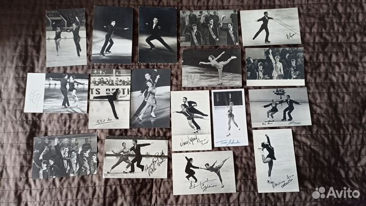 Открытки с фигуристами 1960-х - 1970-х годов