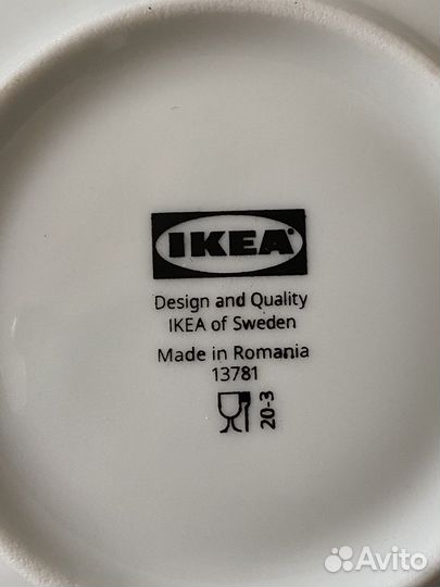 Чашки с блюдцами IKEA