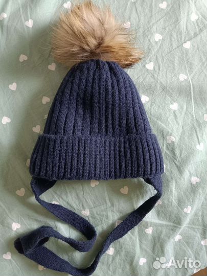 Зимняя шапка для мальчика 46, краги lassie