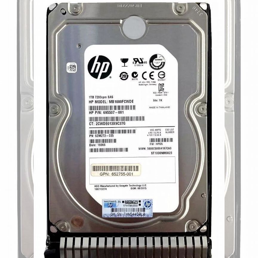 [MB1000FCWDE] Жесткий Диск Hp 1tb Sas 3,5" Hdd Mb1000fcwde