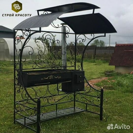 Мангал loft с крышей