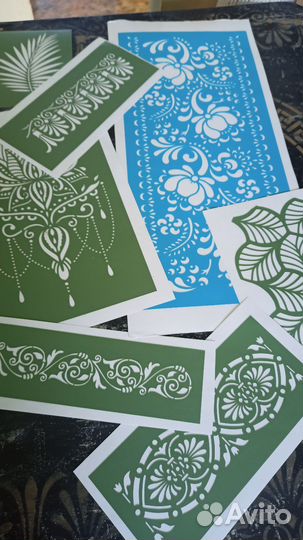 Трафарет на клеевой основе