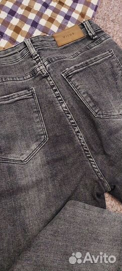 Джинсы скини с высокой талией