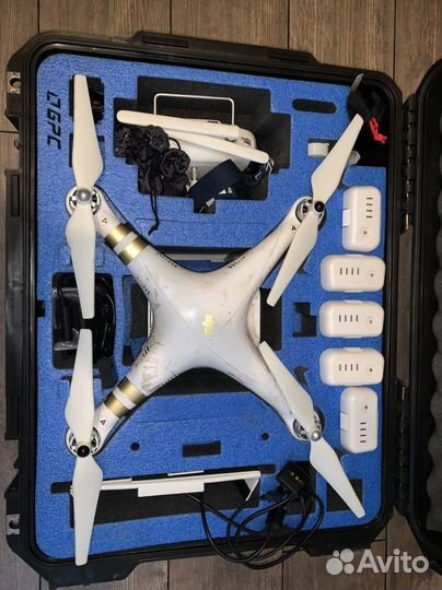 Квадрокоптер DJI Phantom 3 pro с фильтрами + акумы