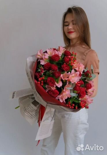 Букет альстромерии (дикая орхидея)