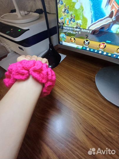 Резинка для волос вяжу на заказ