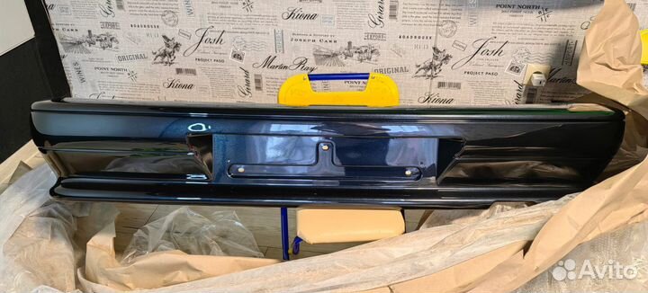 Бампер крашеный 2115 задний без полосы Млечный п