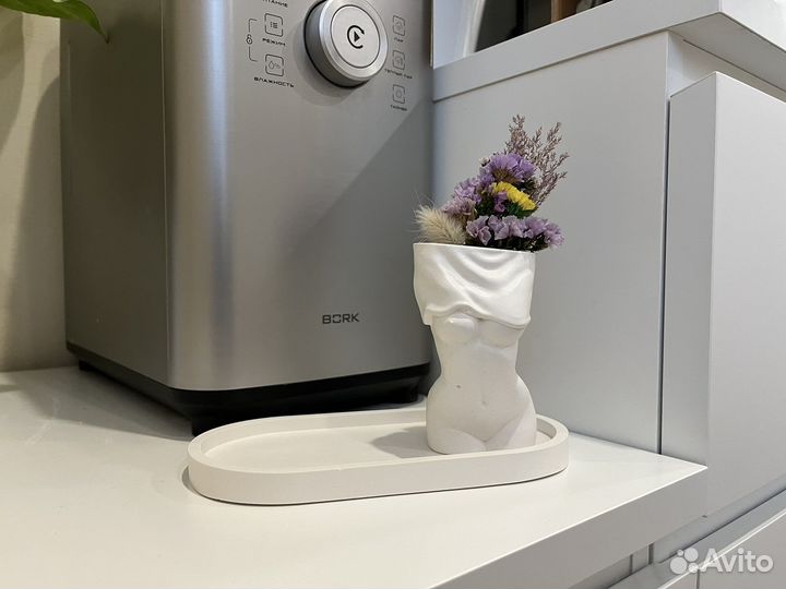 Ваза со стабилизированными букетиками