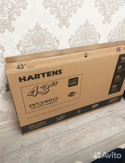 Телевизор hartens 43 с Яндекс Алисой