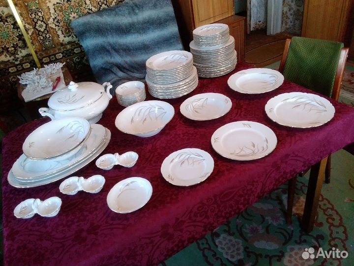 Столовый сервиз. Чехословакия. 90 предметов