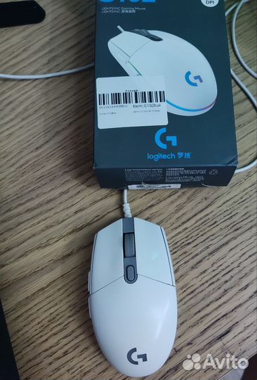 Игровая мышь logitech g102 белая