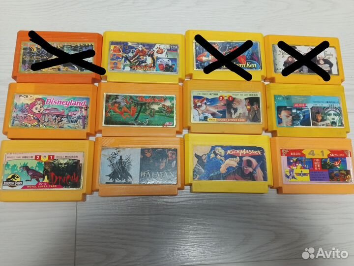 Картриджи dendy из 90х