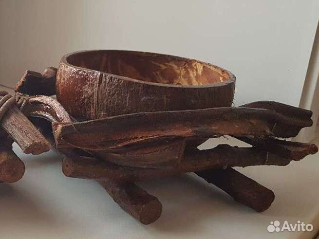 Деревянное кашпо