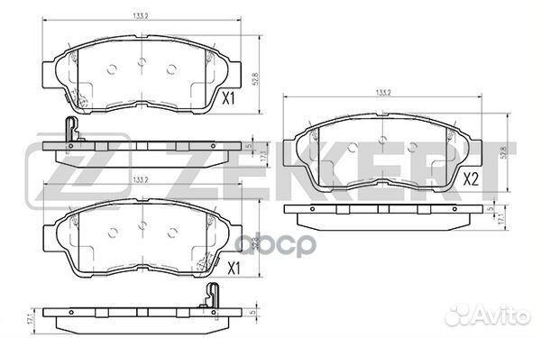 Колодки торм. диск. передн. Toyota Camry (V10