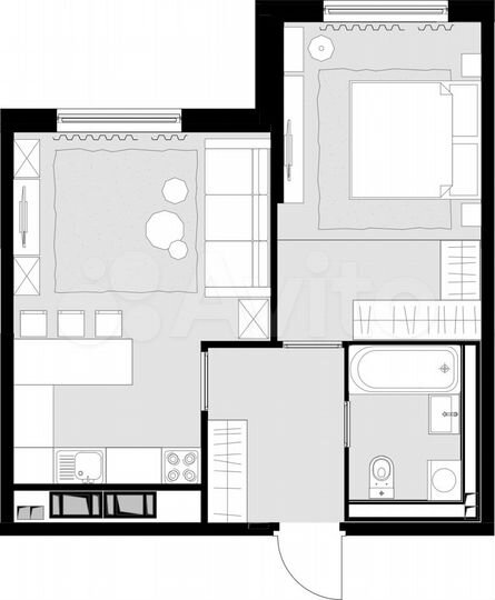 1-к. квартира, 45,2 м², 25/28 эт.