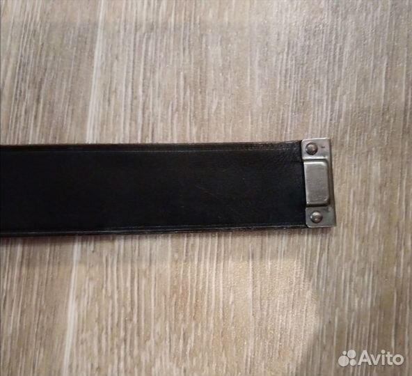 Ремень брючный кожаный армии Бундесвер с пряжкой