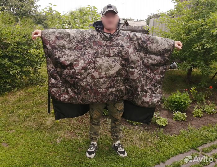 Пончо для рыбалки утепленное