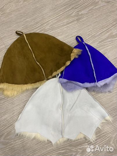 Шапочки для бани из натуральной итальянской овчины